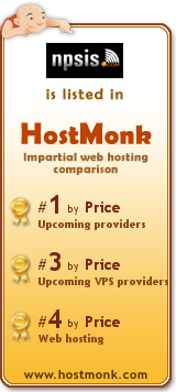 NPSIS is listed in HostMonk (www.hostmonk.com)