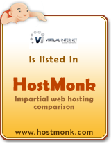 Virtual Internet is listed in HostMonk (www.hostmonk.com)