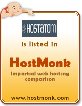 hostatom is listed in HostMonk (www.hostmonk.com)