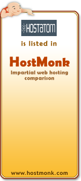 hostatom is listed in HostMonk (www.hostmonk.com)