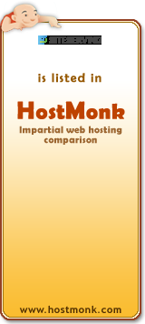 SiteServing is listed in HostMonk (www.hostmonk.com)