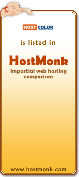HostColor is listed in HostMonk (www.hostmonk.com)