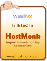 WebNX is listed in HostMonk (www.hostmonk.com)