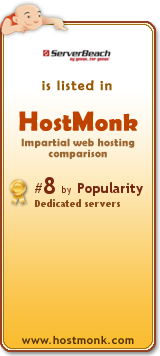 ServerBeach is listed in HostMonk (www.hostmonk.com)