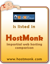 LAMP Host is listed in HostMonk (www.hostmonk.com)