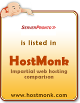 ServerPronto is listed in HostMonk (www.hostmonk.com)