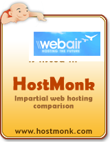 WebAir is listed in HostMonk (www.hostmonk.com)