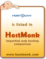 HostICan is listed in HostMonk (www.hostmonk.com)