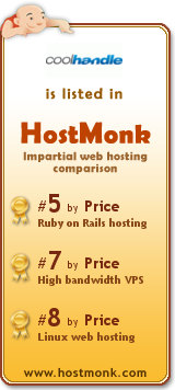 Cool Handle is listed in HostMonk (www.hostmonk.com)