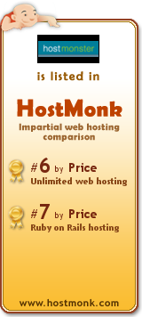 HostMonster.com is listed in HostMonk (www.hostmonk.com)