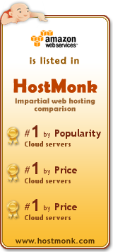 Amazon AWS is listed in HostMonk (www.hostmonk.com)