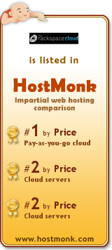 Rackspace Cloud is listed in HostMonk (www.hostmonk.com)